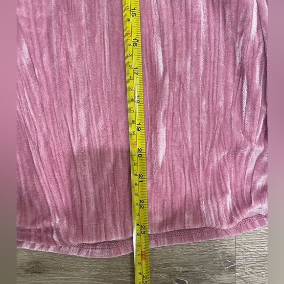 Urban Outfitters Y2K Pink Velvet Mini Dress Size Medium - Picture 9 of 10